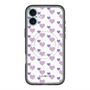 スリムプロテクションプレミアムケース with MagSafe［ Stripe Hearts - Purple ］