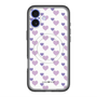 スリムプロテクションプレミアムケース with MagSafe［ Stripe Hearts - Purple ］