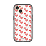 スリムプロテクションプレミアムケース with MagSafe［ Stripe Hearts - Red ］