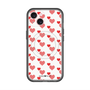 スリムプロテクションプレミアムケース with MagSafe［ Stripe Hearts - Red ］