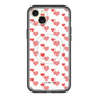 スリムプロテクションプレミアムケース with MagSafe［ Stripe Hearts - Red ］