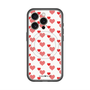 スリムプロテクションプレミアムケース with MagSafe［ Stripe Hearts - Red ］