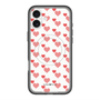スリムプロテクションプレミアムケース with MagSafe［ Stripe Hearts - Red ］