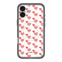 スリムプロテクションプレミアムケース with MagSafe［ Stripe Hearts - Red ］