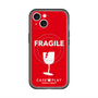 スリムプロテクションプレミアムケース with MagSafe［ FRAGILE - Red ］