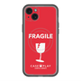 スリムプロテクションプレミアムケース with MagSafe［ FRAGILE - Red ］