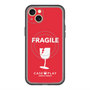 スリムプロテクションプレミアムケース with MagSafe［ FRAGILE - Red ］