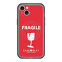 スリムプロテクションプレミアムケース with MagSafe［ FRAGILE - Red ］