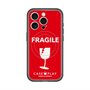スリムプロテクションプレミアムケース with MagSafe［ FRAGILE - Red ］
