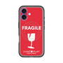 スリムプロテクションプレミアムケース with MagSafe［ FRAGILE - Red ］