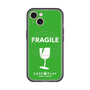 スリムプロテクションプレミアムケース with MagSafe［ FRAGILE - Green ］