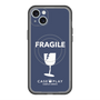 スリムプロテクションプレミアムケース with MagSafe［ FRAGILE - Navy ］