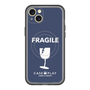 スリムプロテクションプレミアムケース with MagSafe［ FRAGILE - Navy ］