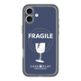 スリムプロテクションプレミアムケース with MagSafe［ FRAGILE - Navy ］