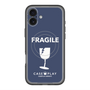 スリムプロテクションプレミアムケース with MagSafe［ FRAGILE - Navy ］