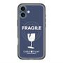 スリムプロテクションプレミアムケース with MagSafe［ FRAGILE - Navy ］
