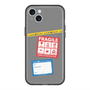 スリムプロテクションプレミアムケース with MagSafe［ FRAGILE Stickers - Gray ］