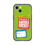 スリムプロテクションプレミアムケース with MagSafe［ FRAGILE Stickers - Green ］