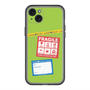スリムプロテクションプレミアムケース with MagSafe［ FRAGILE Stickers - Green ］
