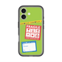 スリムプロテクションプレミアムケース with MagSafe［ FRAGILE Stickers - Green ］