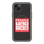スリムプロテクションプレミアムケース with MagSafe［ FRAGILE Sticker - Black ］