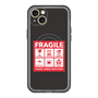 スリムプロテクションプレミアムケース with MagSafe［ FRAGILE Sticker - Black ］