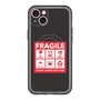 スリムプロテクションプレミアムケース with MagSafe［ FRAGILE Sticker - Black ］