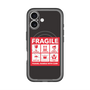 スリムプロテクションプレミアムケース with MagSafe［ FRAGILE Sticker - Black ］