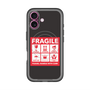 スリムプロテクションプレミアムケース with MagSafe［ FRAGILE Sticker - Black ］