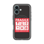 スリムプロテクションプレミアムケース with MagSafe［ FRAGILE Sticker - Black ］