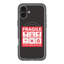 スリムプロテクションプレミアムケース with MagSafe［ FRAGILE Sticker - Black ］