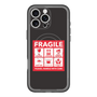 スリムプロテクションプレミアムケース with MagSafe［ FRAGILE Sticker - Black ］