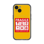 スリムプロテクションプレミアムケース with MagSafe［ FRAGILE Sticker - Yellow ］