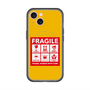 スリムプロテクションプレミアムケース with MagSafe［ FRAGILE Sticker - Yellow ］