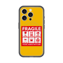 スリムプロテクションプレミアムケース with MagSafe［ FRAGILE Sticker - Yellow ］