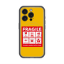 スリムプロテクションプレミアムケース with MagSafe［ FRAGILE Sticker - Yellow ］