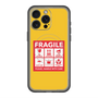 スリムプロテクションプレミアムケース with MagSafe［ FRAGILE Sticker - Yellow ］