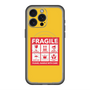 スリムプロテクションプレミアムケース with MagSafe［ FRAGILE Sticker - Yellow ］