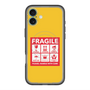 スリムプロテクションプレミアムケース with MagSafe［ FRAGILE Sticker - Yellow ］
