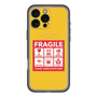 スリムプロテクションプレミアムケース with MagSafe［ FRAGILE Sticker - Yellow ］