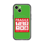 スリムプロテクションプレミアムケース with MagSafe［ FRAGILE Sticker - Green ］