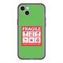 スリムプロテクションプレミアムケース with MagSafe［ FRAGILE Sticker - Green ］