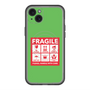 スリムプロテクションプレミアムケース with MagSafe［ FRAGILE Sticker - Green ］