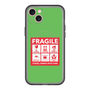 スリムプロテクションプレミアムケース with MagSafe［ FRAGILE Sticker - Green ］