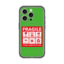 スリムプロテクションプレミアムケース with MagSafe［ FRAGILE Sticker - Green ］