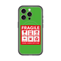 スリムプロテクションプレミアムケース with MagSafe［ FRAGILE Sticker - Green ］