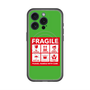 スリムプロテクションプレミアムケース with MagSafe［ FRAGILE Sticker - Green ］