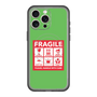 スリムプロテクションプレミアムケース with MagSafe［ FRAGILE Sticker - Green ］