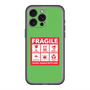 スリムプロテクションプレミアムケース with MagSafe［ FRAGILE Sticker - Green ］