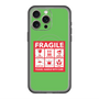 スリムプロテクションプレミアムケース with MagSafe［ FRAGILE Sticker - Green ］